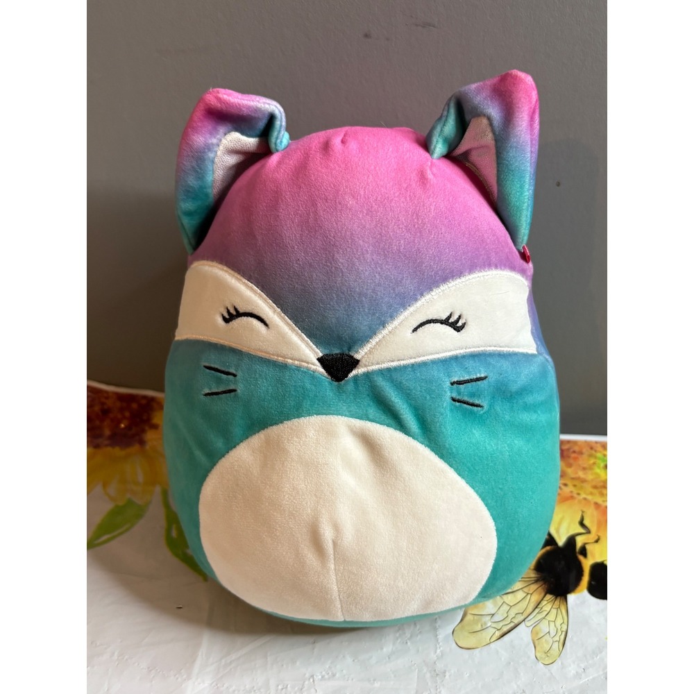 Squishmallows Fifi the Fox Pink Teal Ombre Galaxy Plush 8 Inch Toy